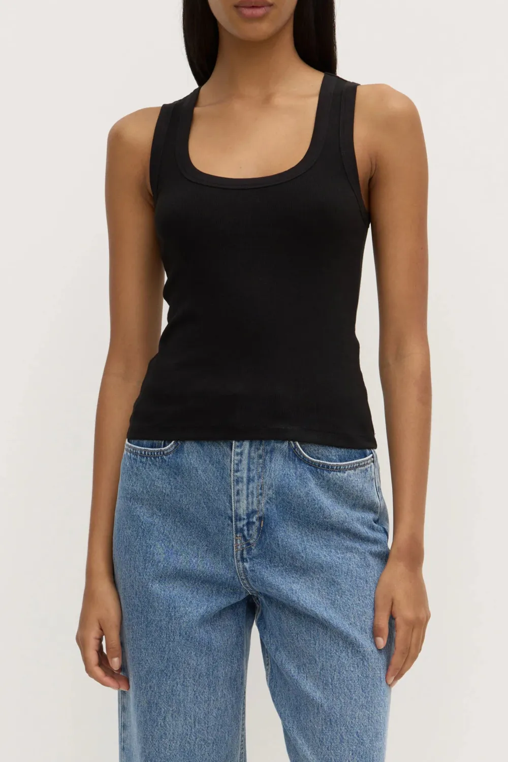 Low Round Neck Women's Knitted Vest