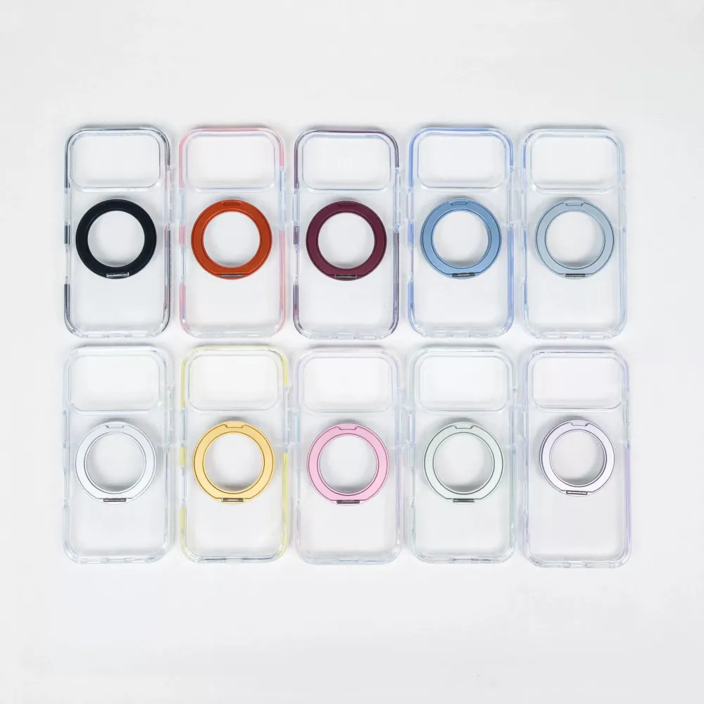 New Pivot Case iPhone 17 Pro Max Case Compatible with Apple 18 PM Gear Stand Clear Phone Case