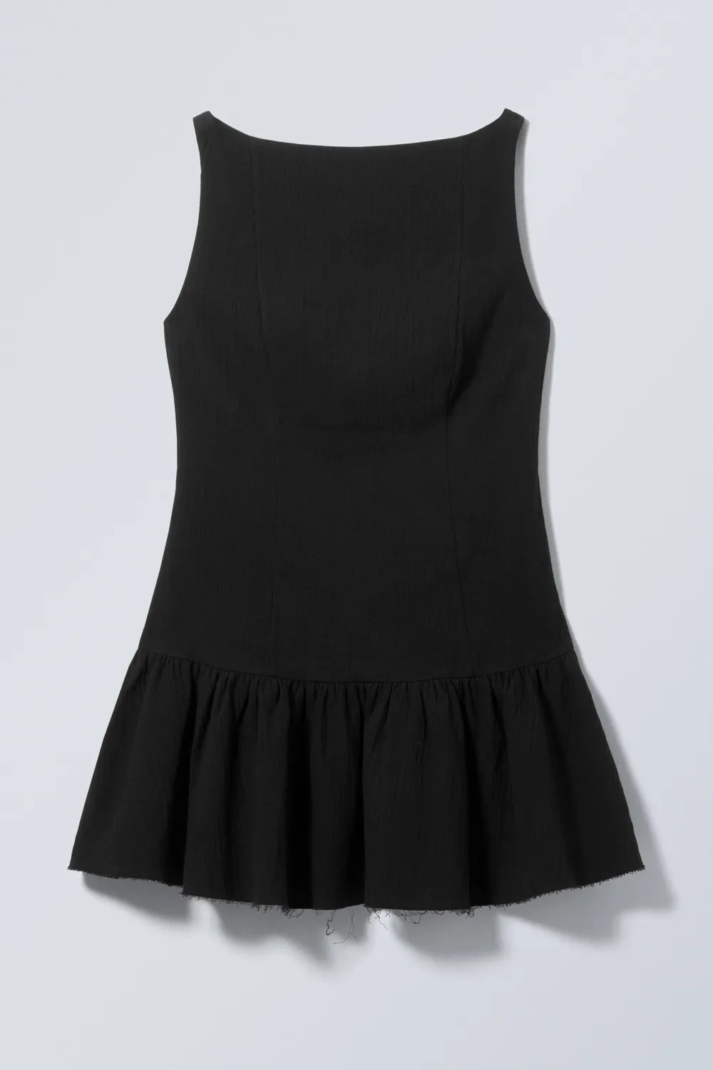 Plain Boat Neck Dress