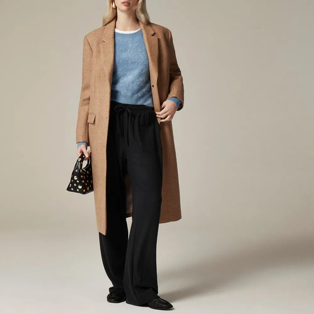 Soft Rib Wide-Leg Sweatpants