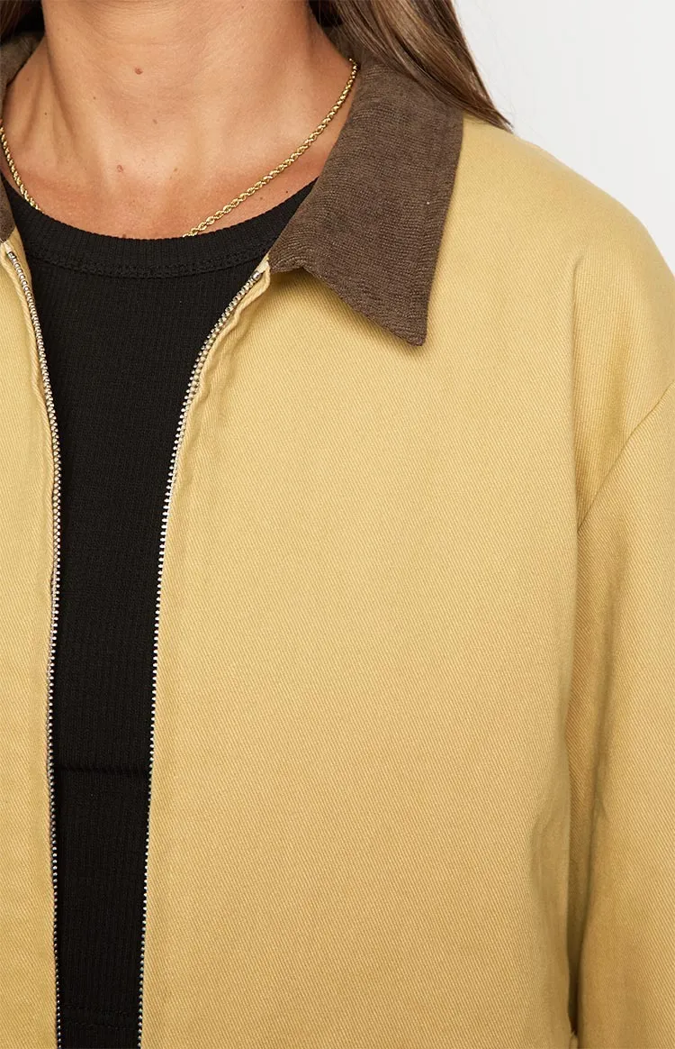Contrast Canvas Jacket