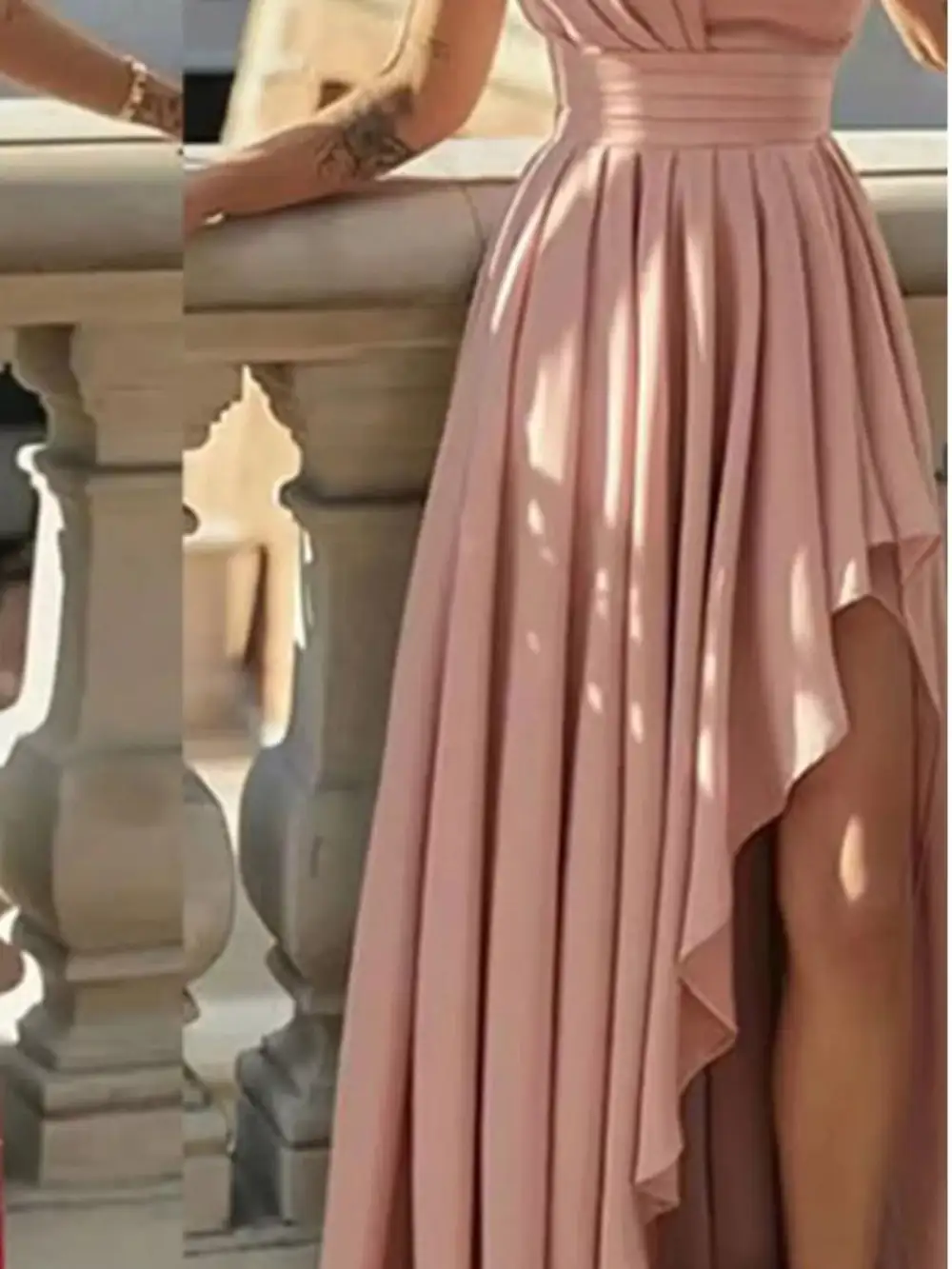 Shoulder Maxi Dress
