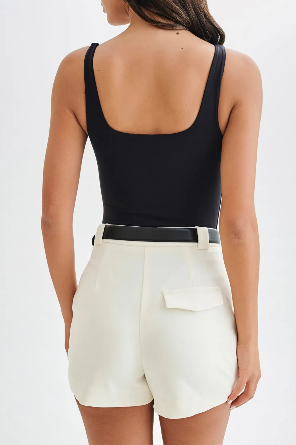 Recycled Nylon Scoop Neck Bodysuit