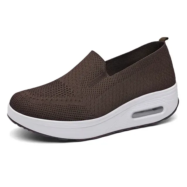 Air Cushion Slip-On Walking Shoes Platform Mesh Sneaker Sandals