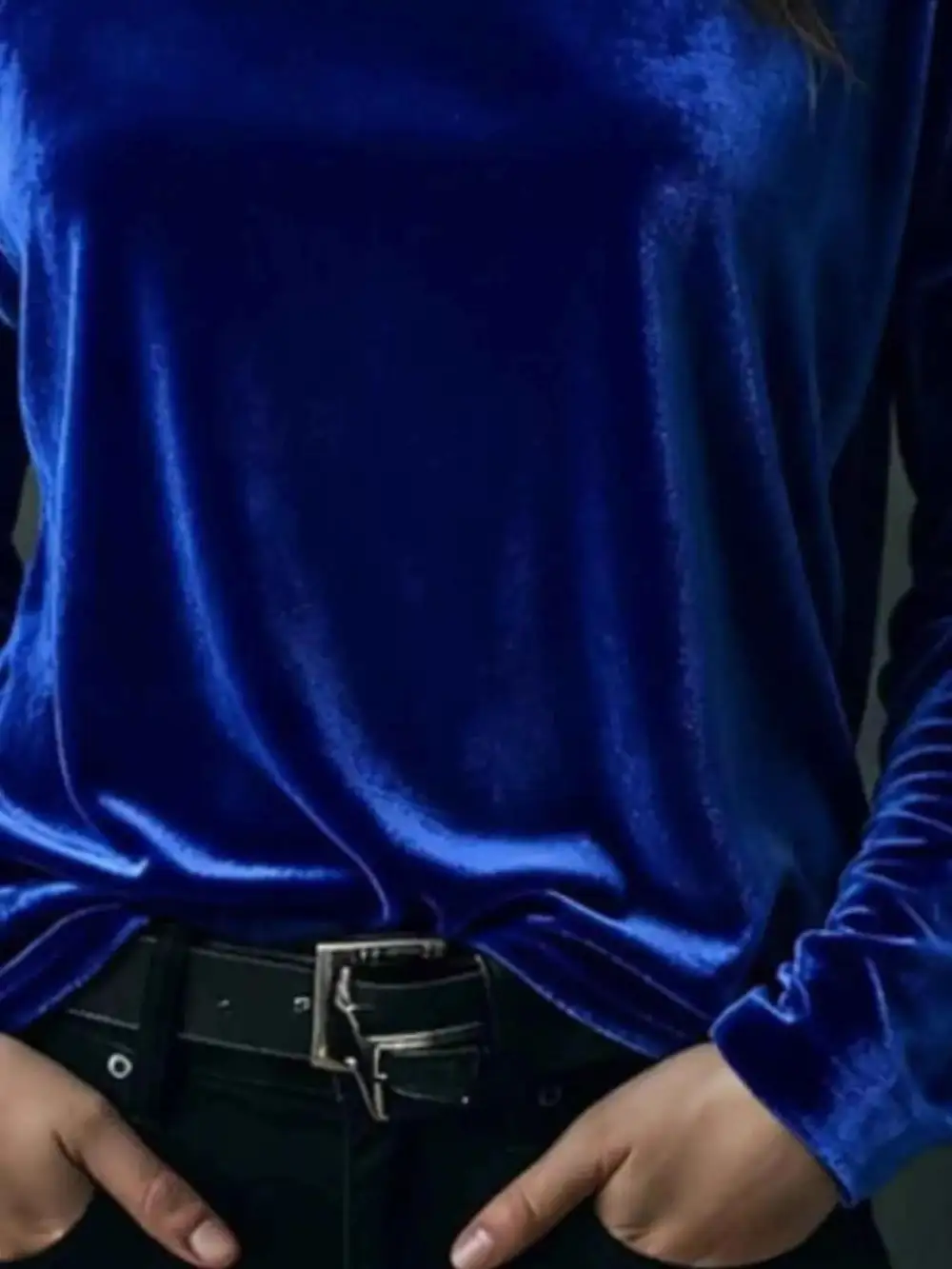 Velvet Long Sleeve T-Shirt
