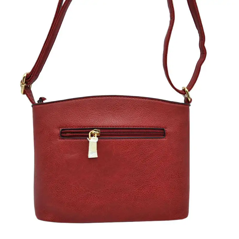Zipper Detail Crossbody Bag