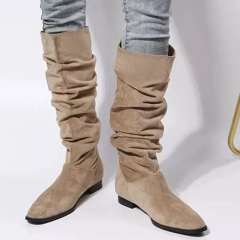 Slouchy Knee High Boots