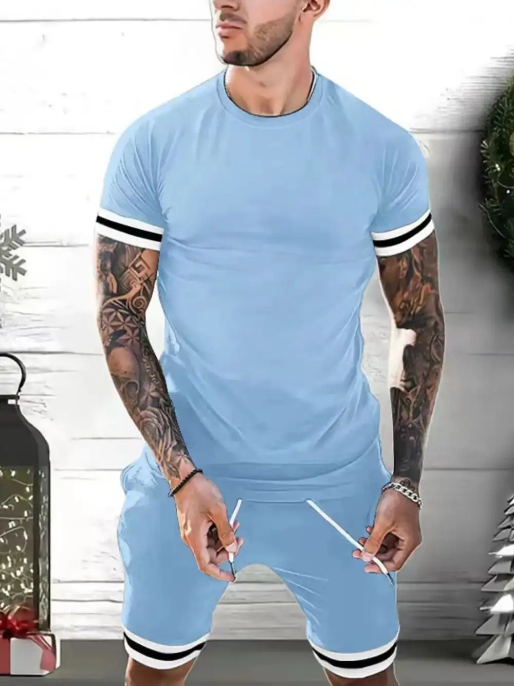 Travel Cotton Blend Casual Set
