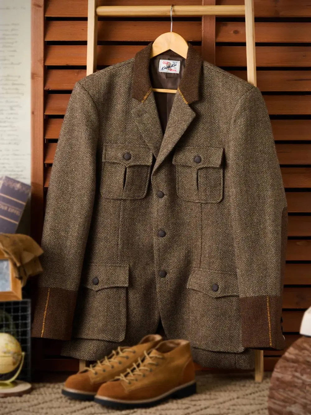 Men'S Fleece Lined Wool Blend Field Jacket
