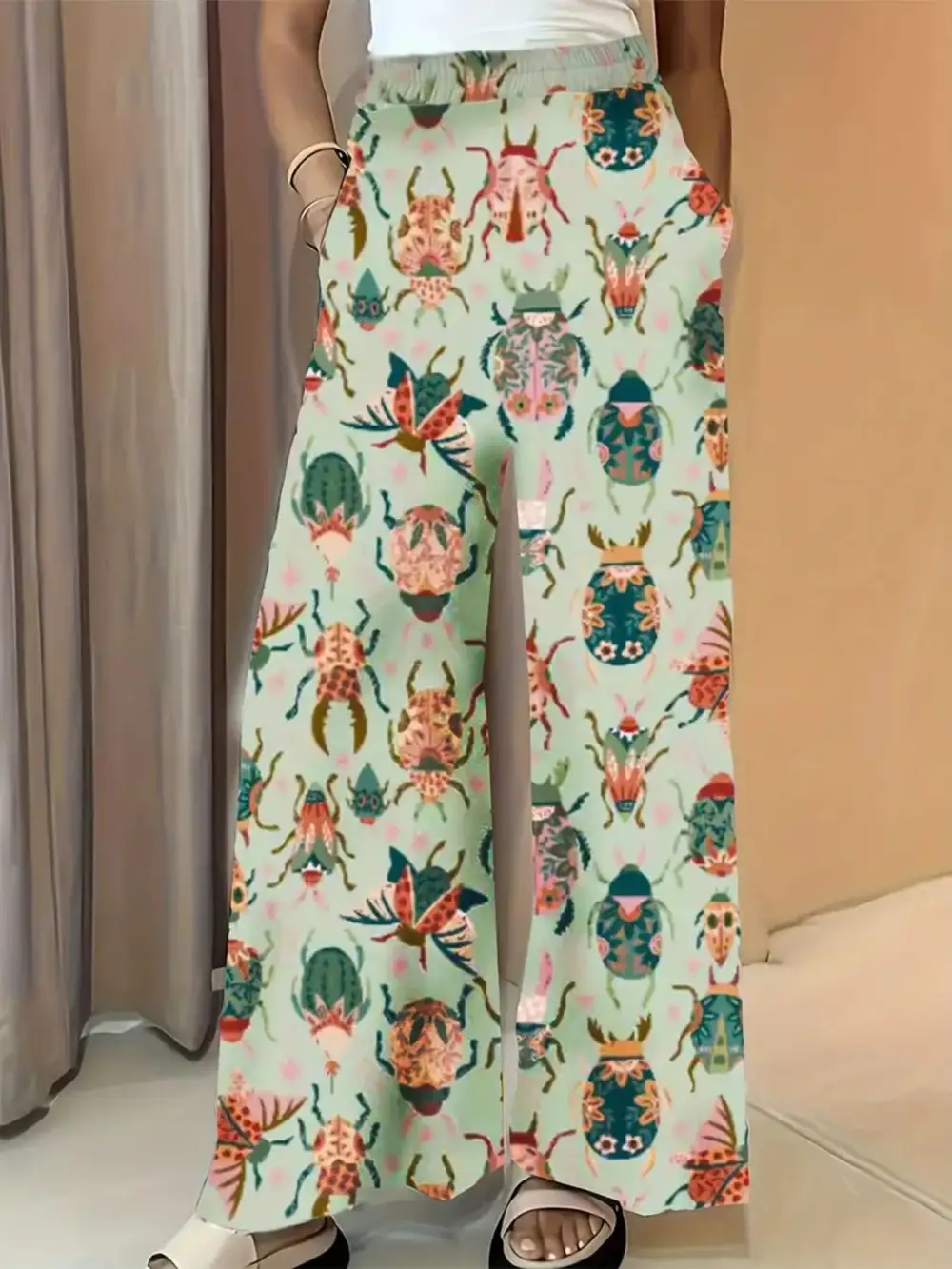 Everyday Printed Wide Leg Pants