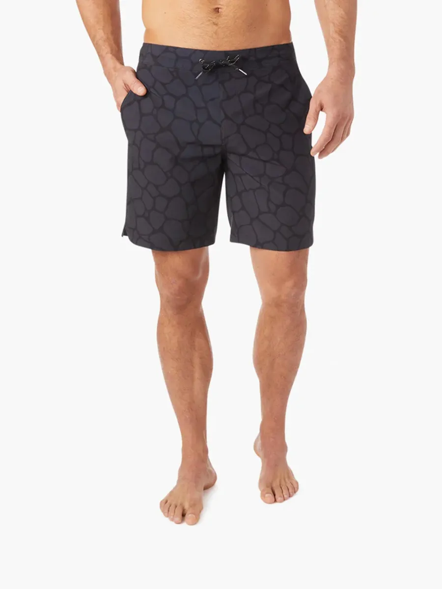 Men's Black Pebbles Beach Shorts