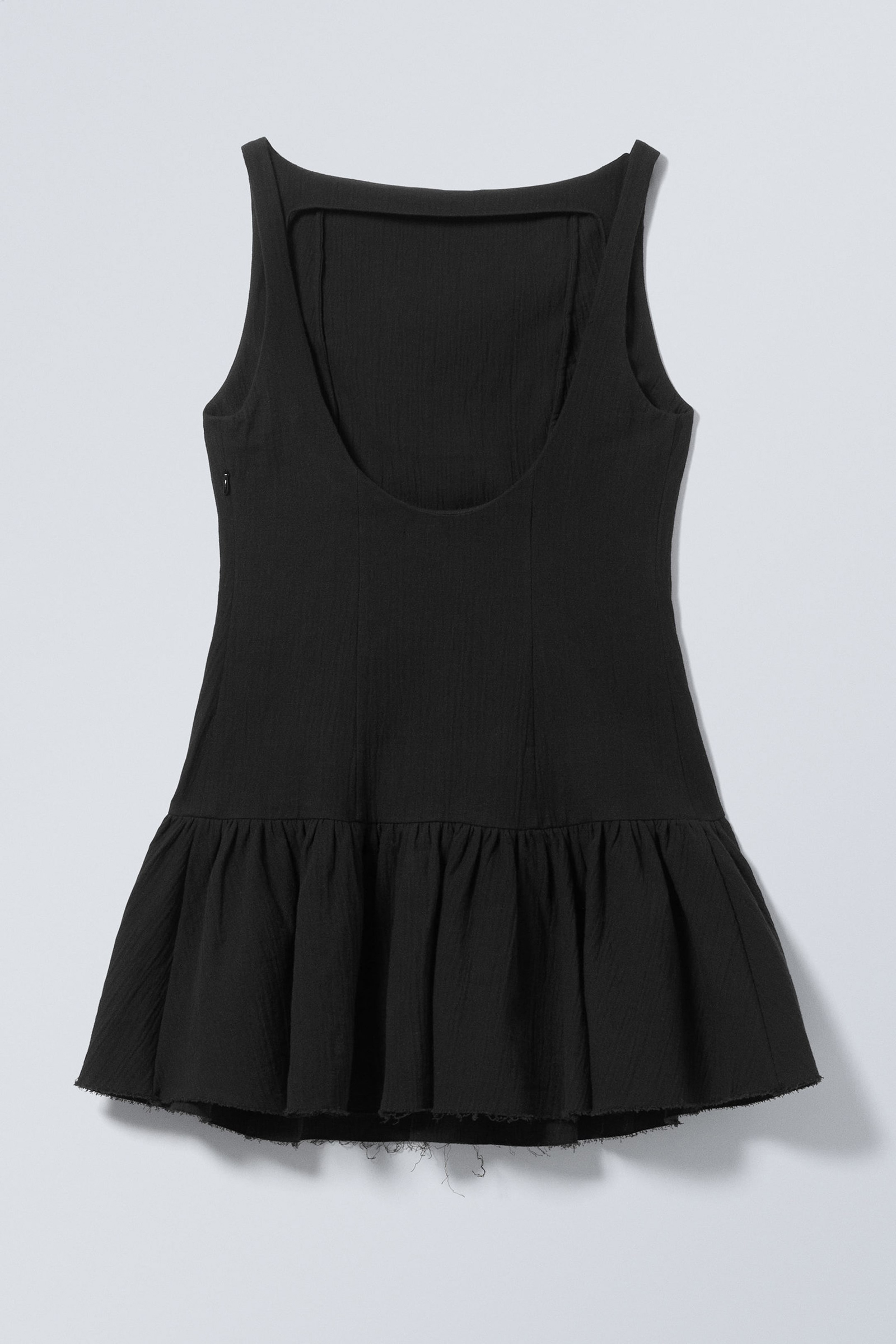 Plain Boat Neck Dress