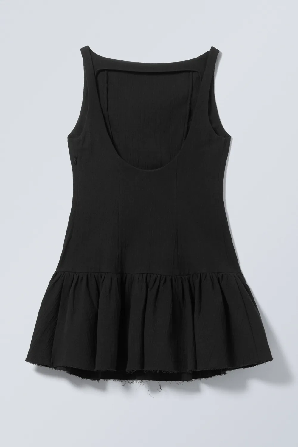Plain Boat Neck Dress
