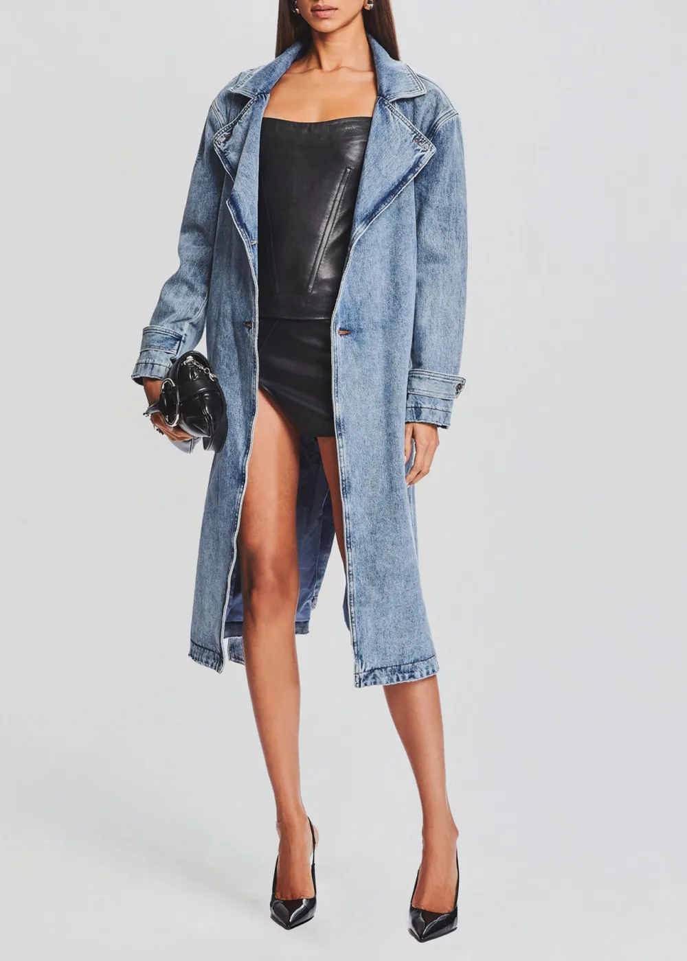 Denim Long Jacket