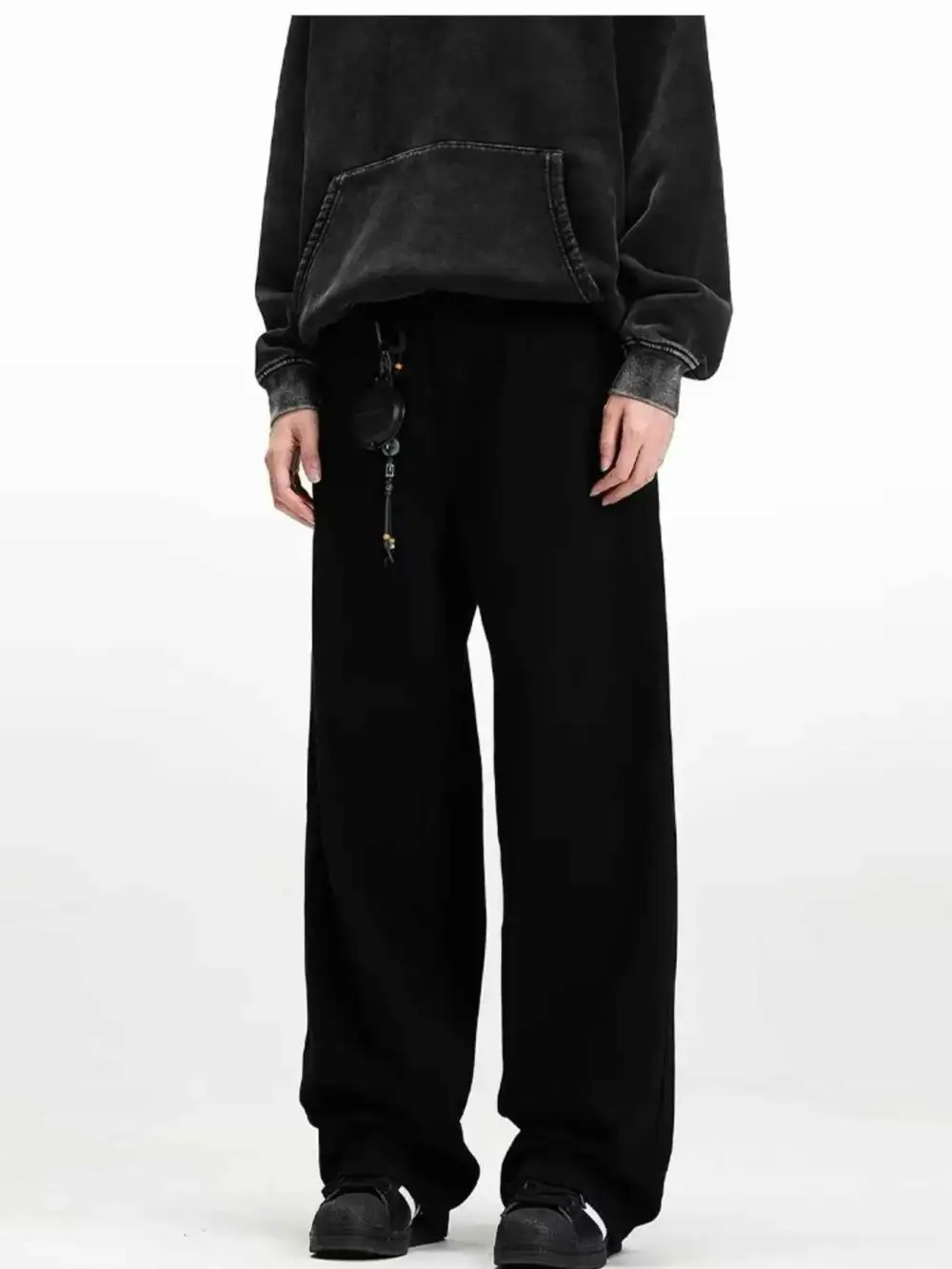 Embroidered Palm Tree Wide Leg Jeans