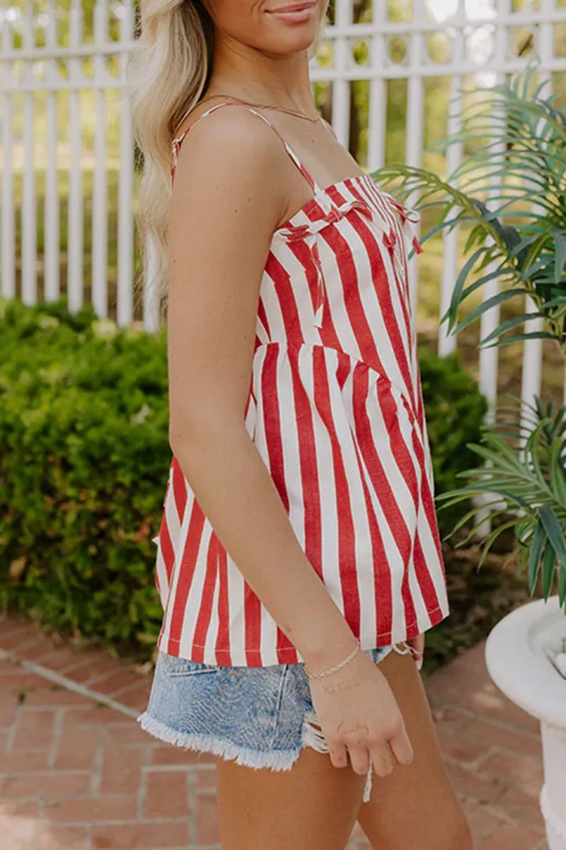 Casual Holiday Style Backless Women's Vest