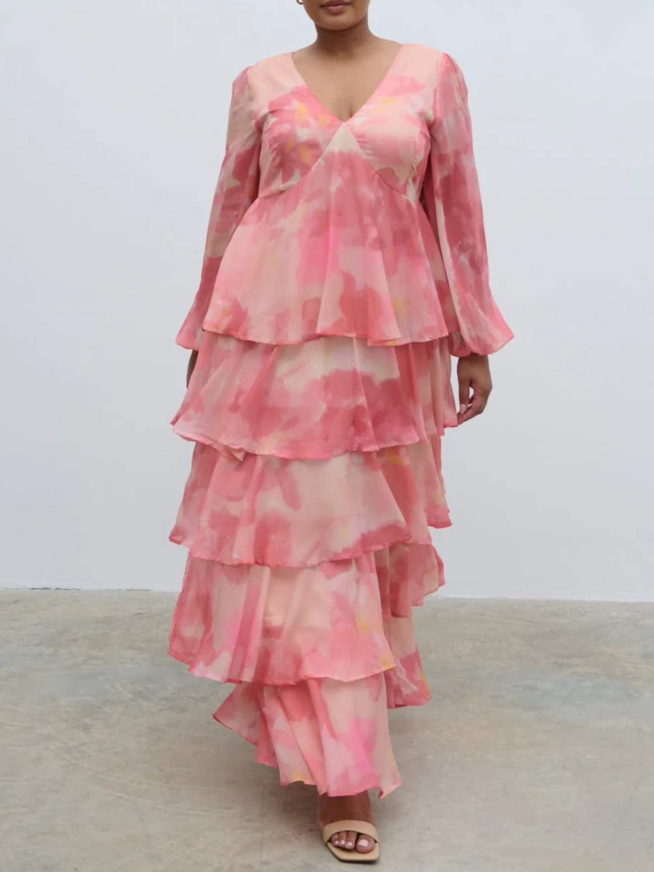Ruffle Maxi Dress Curve