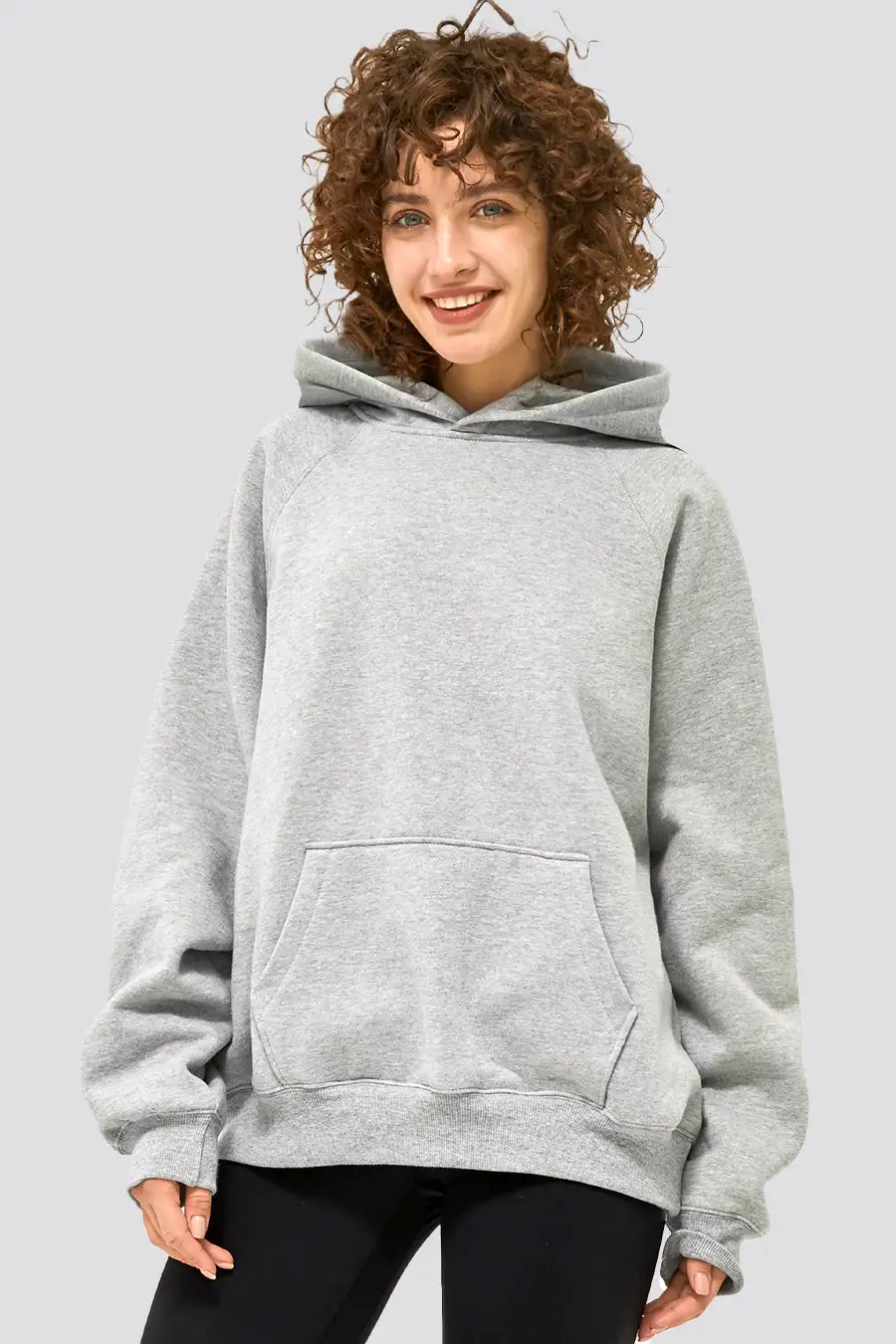 Long-Sleeve Loose Active Hoodie