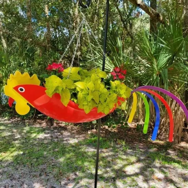 (Store Closing Sale) Colorful bird hanging planter