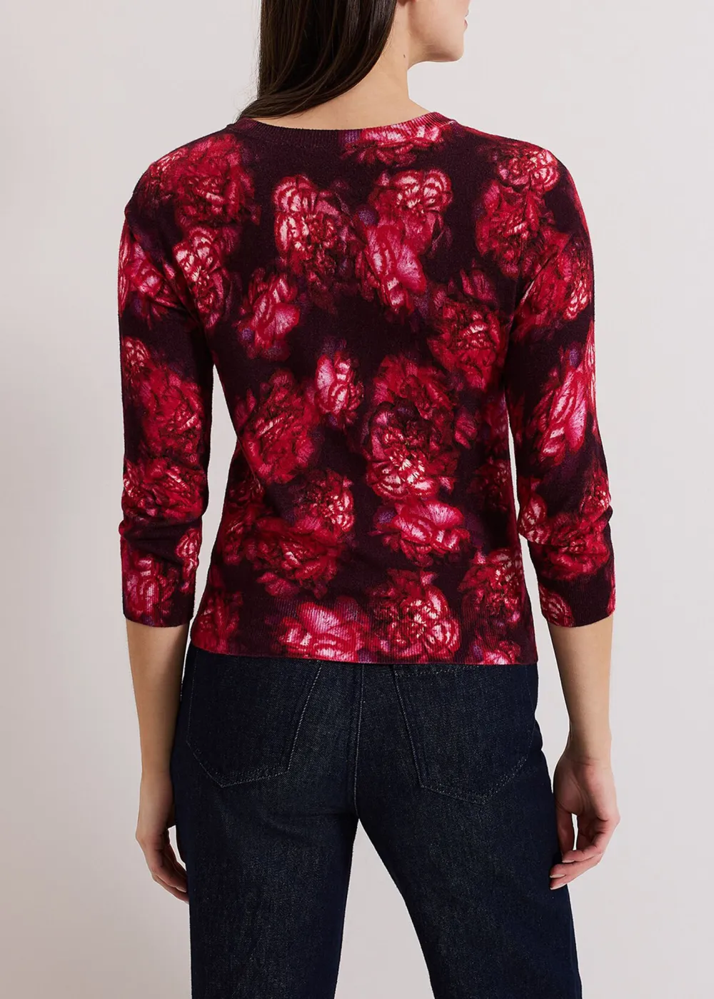 Floral-Printed Women's Cardigan