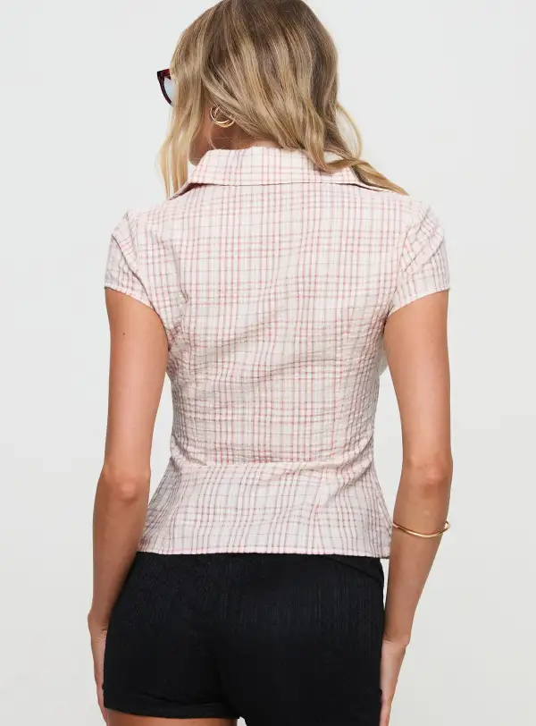 Classic Button Up Collared Blouse
