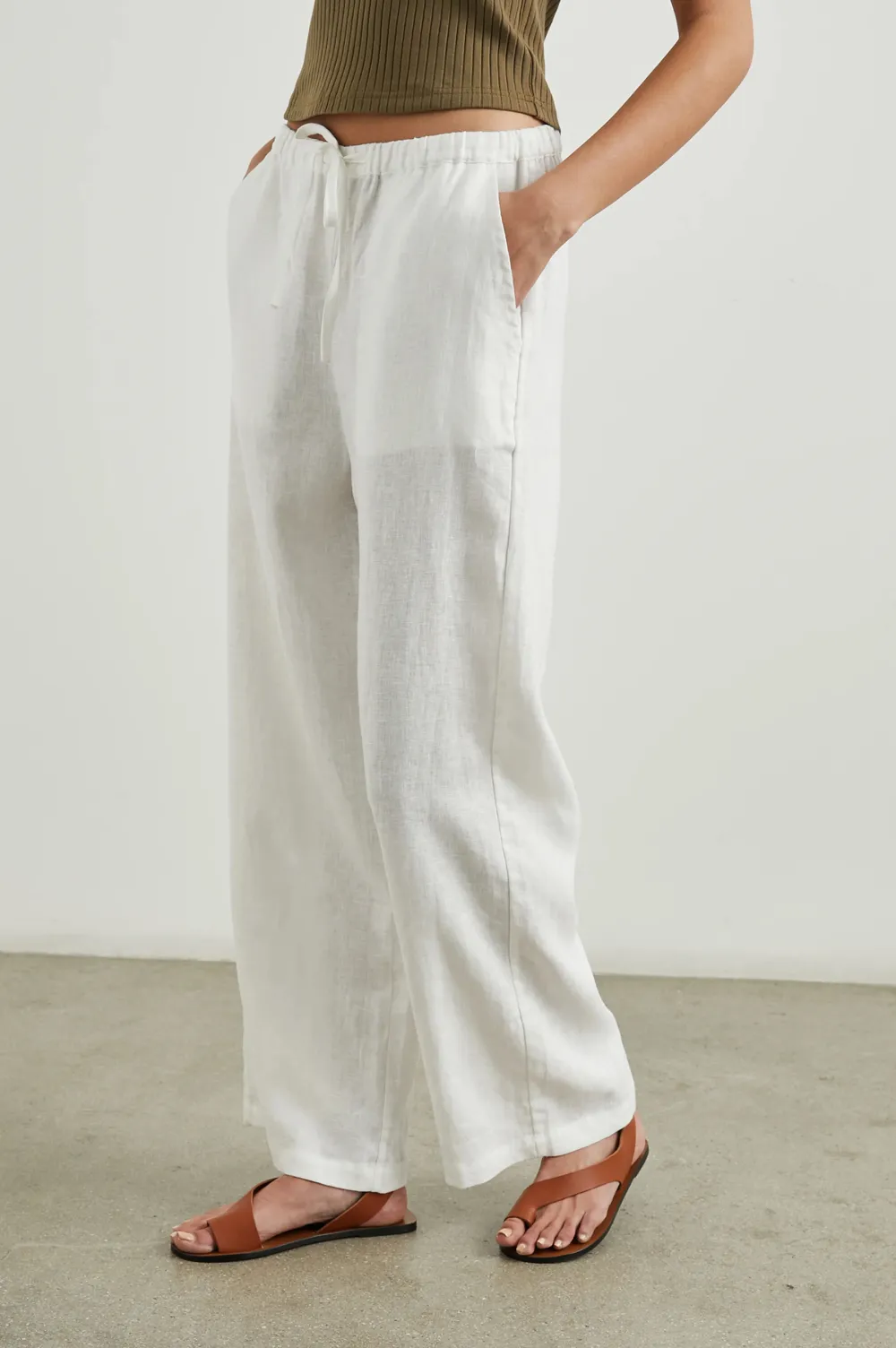 Linen Cool And Quick-Drying Straight-Leg Pants