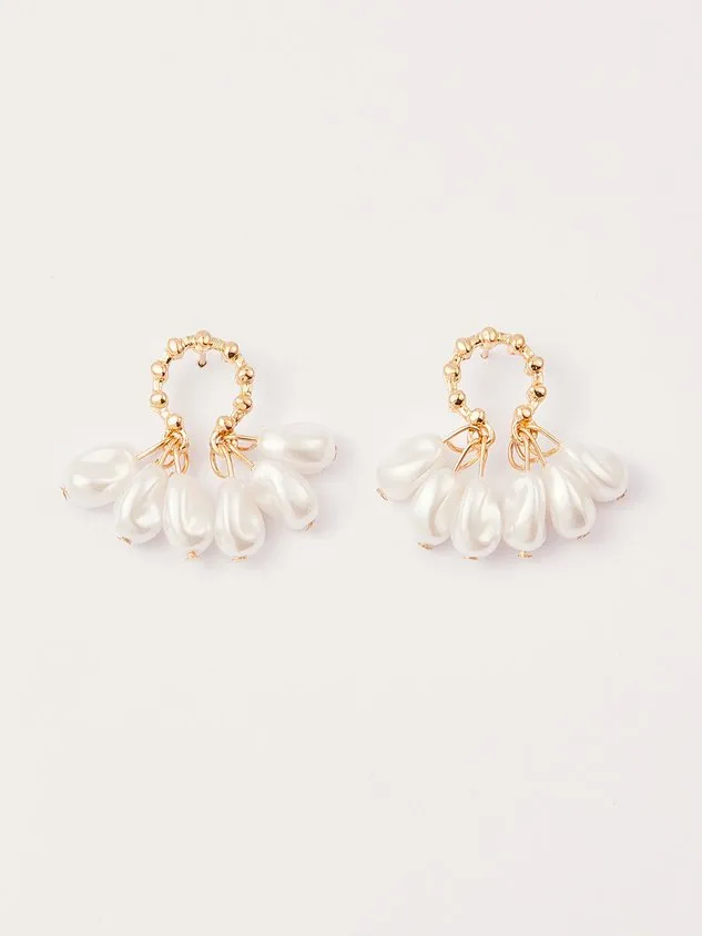 Urban Casual Pearl Tassel Earrings Daily Women Jewelry