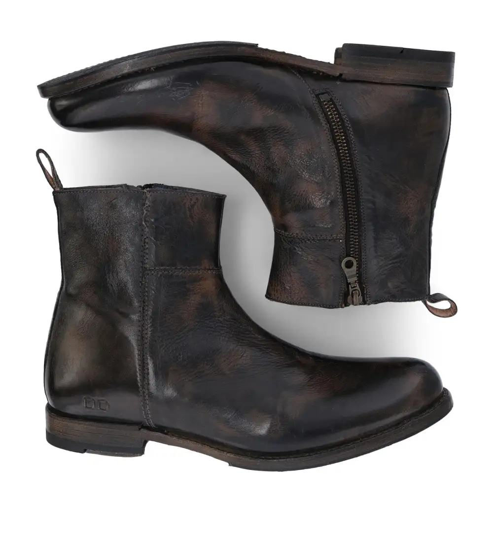 Low-Top Leather Heritage Ankle Boots
