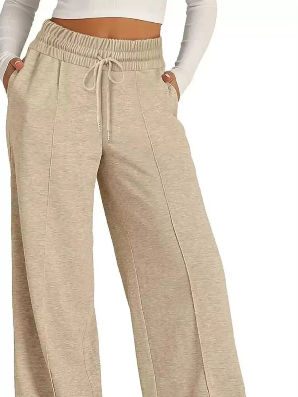 Easygoing Wide Leg Drawstring Pants