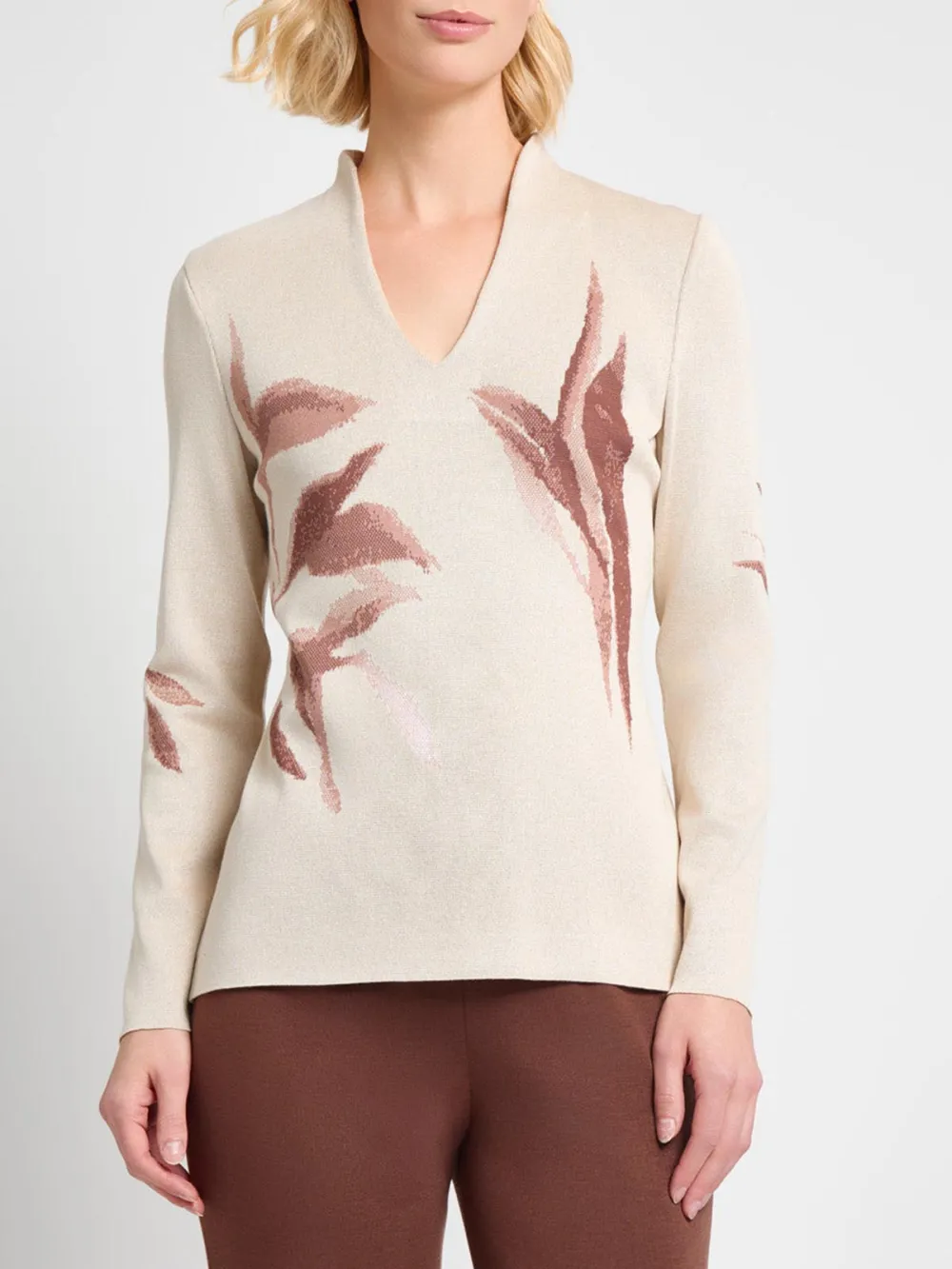 V-Neck Long Sleeved Tunic