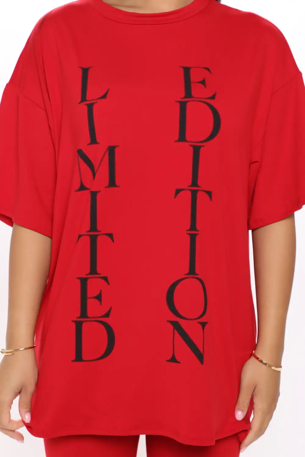 She's Limited Edition Biker Short Set - Red
