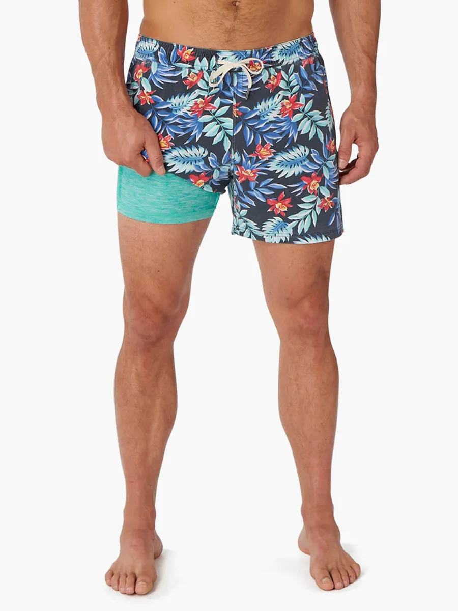 Men's Midnight Palms Bungalow Trunk Beach Shorts