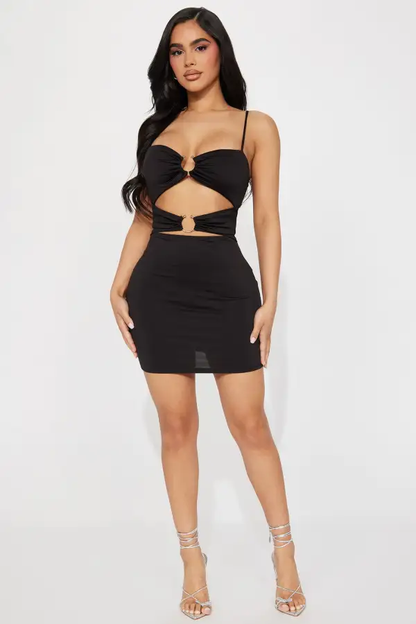Lebleu Attraction Mini Dress - Black