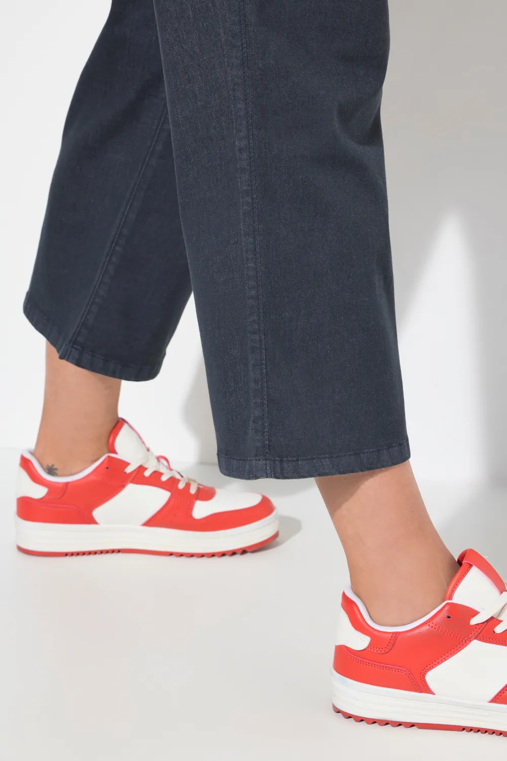 Solid Color Bell Bottom Jeans