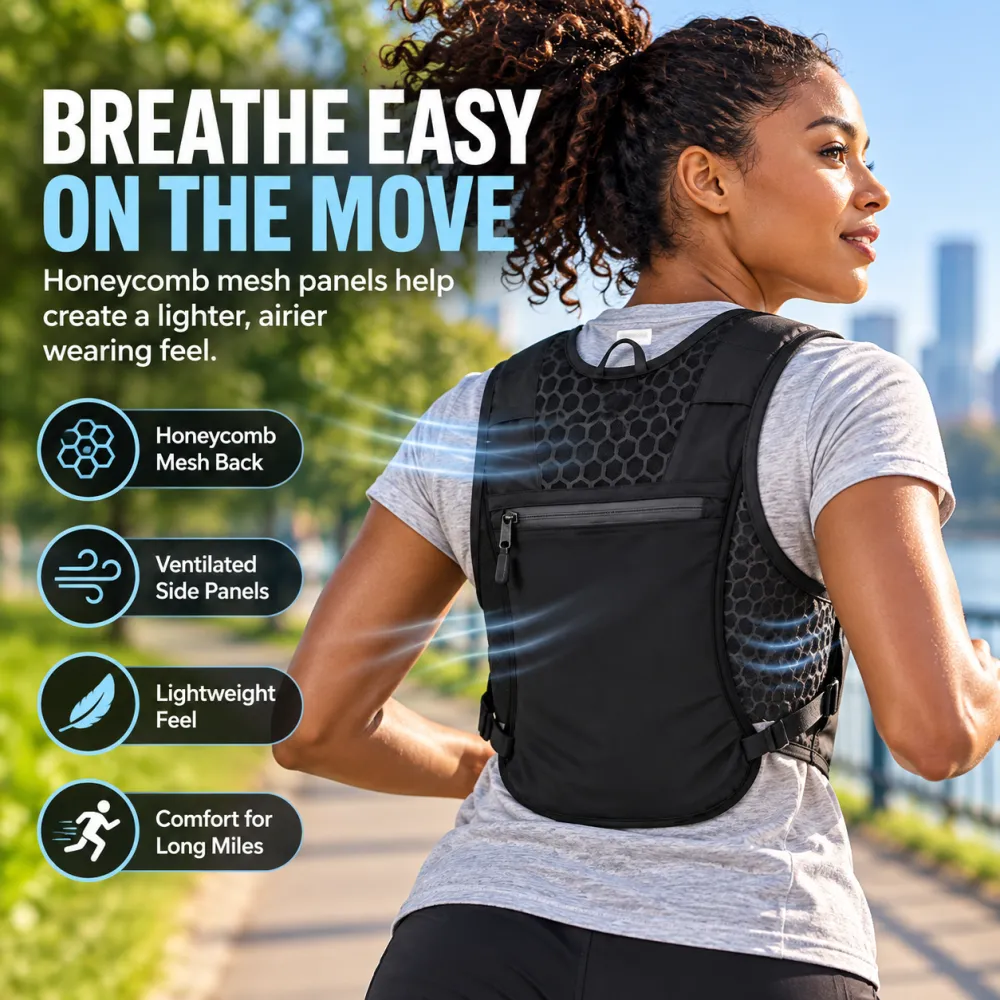 Quick-Dry Outdoor Hiking Vest + Storage Bag