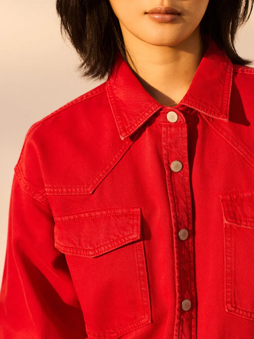 Oversize Denim 100% Cotton Shirt