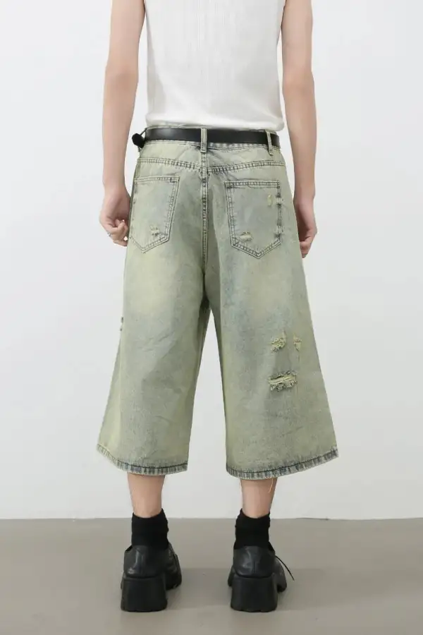 Relaxed Cotton Blend Casual Shorts