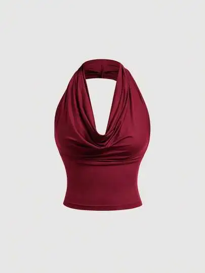 Elegant Halter Occasion Top