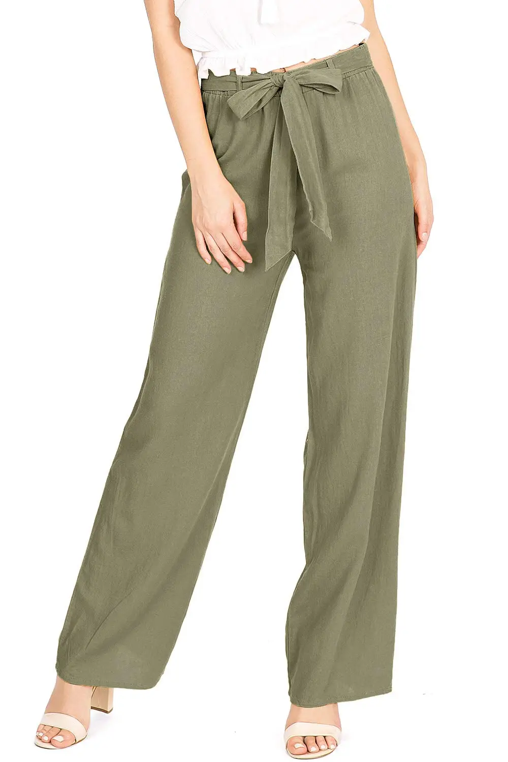 High Waist Linen Pants