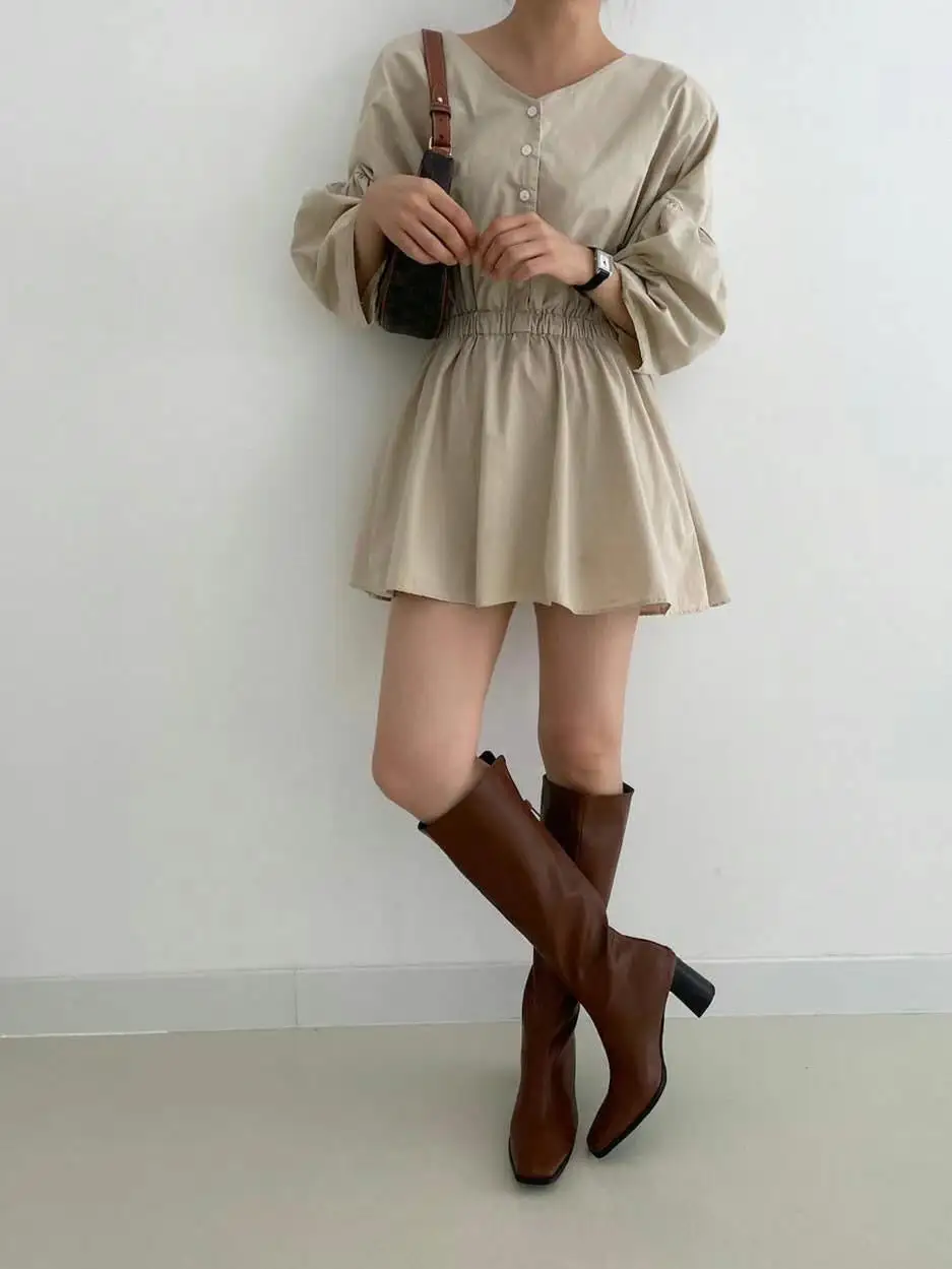 Chic Versatile Faux Leather Everyday Boots
