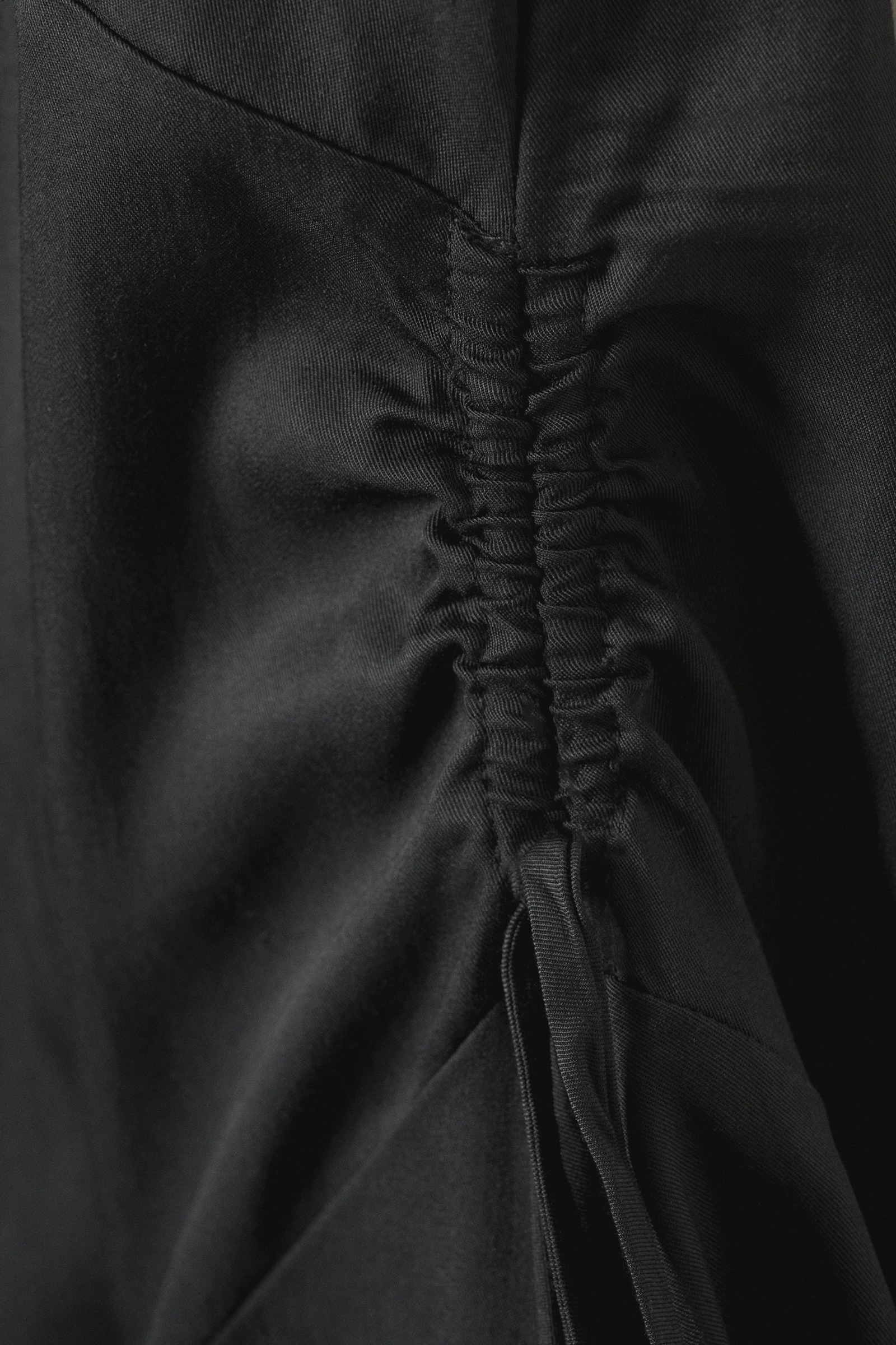 Drawstring Detail V-Neck Dress