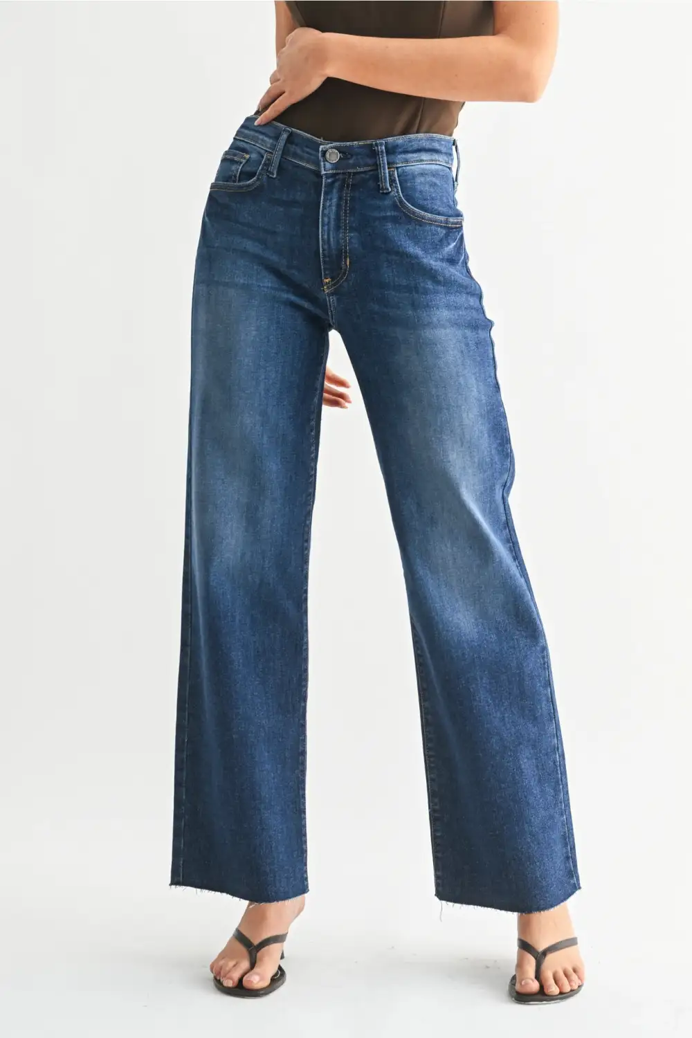 Slim Palazzo Denim Jeans