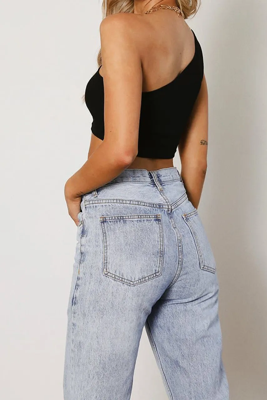 Fashionable Sexy Slant Collar Popular Top