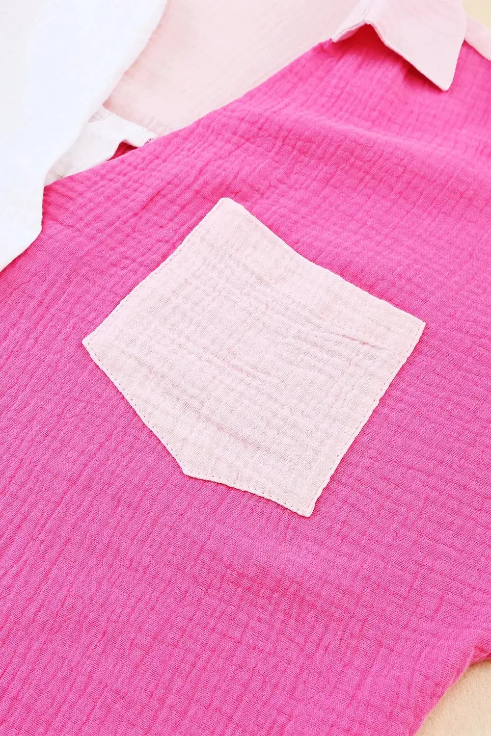 Block Casual Button Up Shirt
