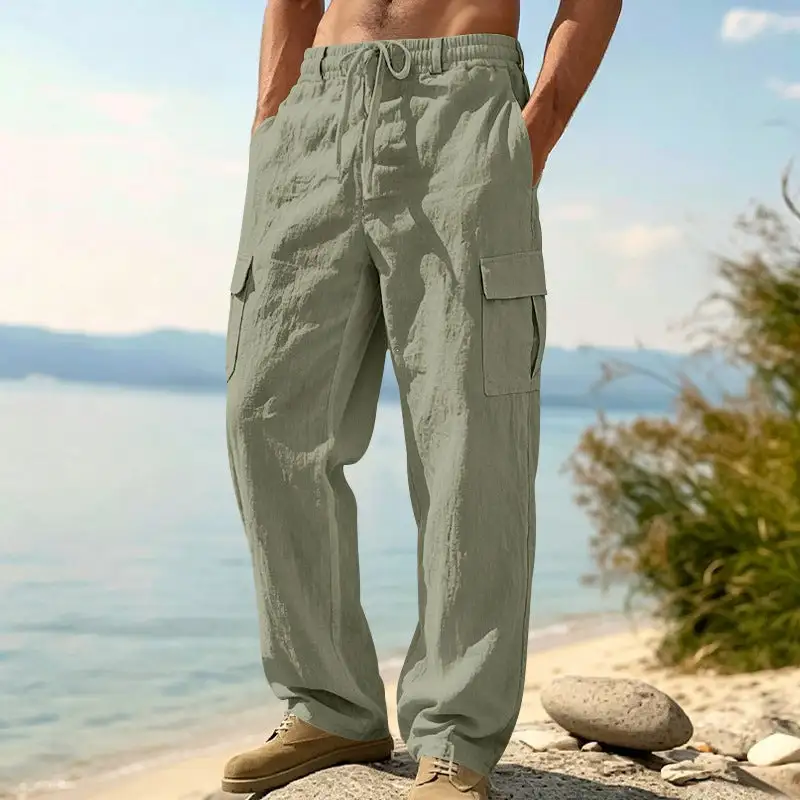 Men's Relaxed-fit Beach Cargo Pants Pocket