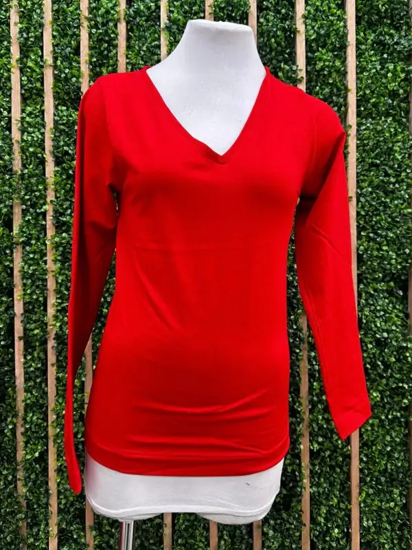 Seamless Fleece Lined Neckline Top