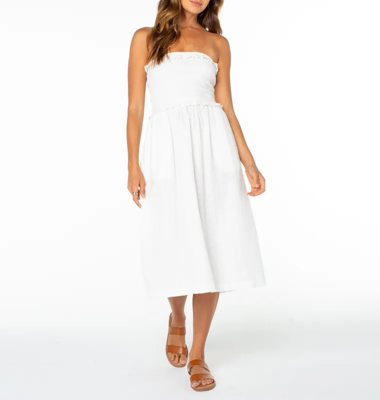 Relaxed Clean Line Midi Dress