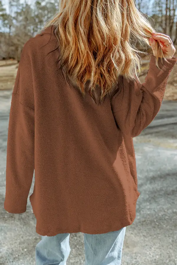 Layered Textured Layered Shacket