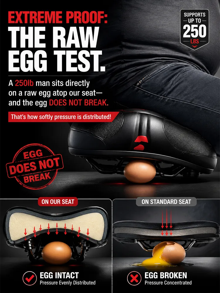 More comfortable, stronger and more durable bicycle seat