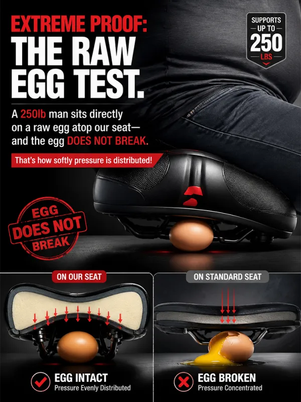 More comfortable, stronger and more durable bicycle seat